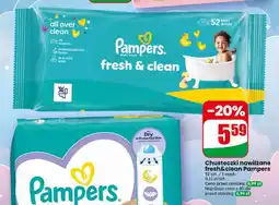 Dino Chusteczki nawilżane Pampers Fresh & Clean 52-pak oferta