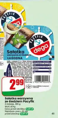 Dino Sałatka warzywna ze śledziem i jajkiem Dega Pacyfik oferta