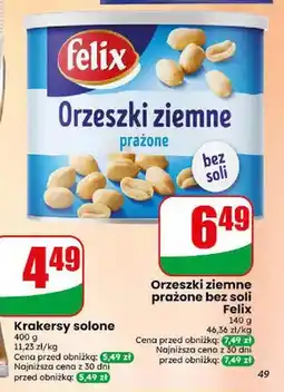 Dino Orzeszki ziemne prażone bez soli Felix oferta