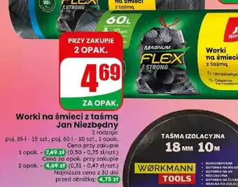 Dino Worki na śmieci z taśmą Jan Niezbędny oferta