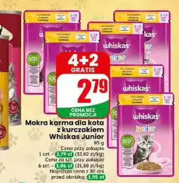Dino Mokra karma dla kota z kurczakiem Whiskas Junior oferta