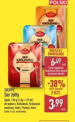 ALDI Ser żółty Królewski wędzony Sierpc oferta