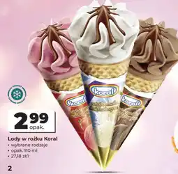 Odido Lody w rożku Koral oferta