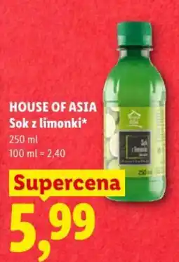 Lidl House of Asia Sok z limonki* oferta