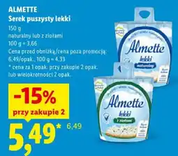 Lidl Serek puszysty lekki Almette oferta