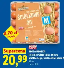 Lidl ZŁOTA NIOSKA Polskie świeże jaja ściółkowe oferta