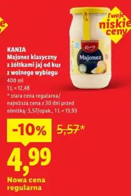 Lidl Kania Majonez klasyczny oferta