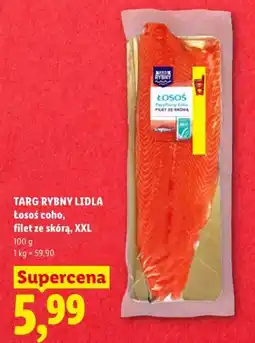 Lidl Łosoś coho, filet ze skórą, XXL oferta