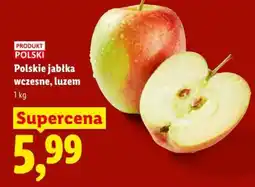 Lidl Polskie jabłka wczesne, luzem oferta