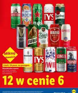Lidl Piwo w puszcze oferta
