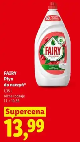 Lidl FAIRY Płyn do naczyń* oferta