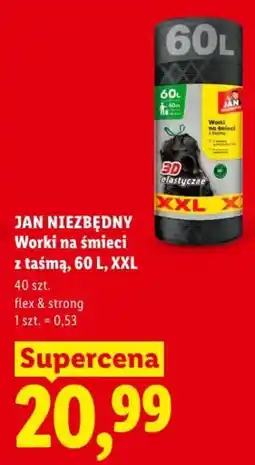 Lidl Worki na śmieci z taśmą oferta