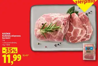 Lidl RZEŹNIK Karkówka wieprzowa bez kości oferta