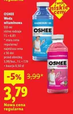 Lidl Woda witaminowa OSHEE oferta