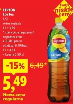 Lidl LIPTON Ice Tea oferta