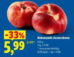 Lidl Nektarynki ciasteczkowe oferta