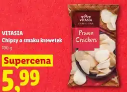 Lidl VITASIA Chipsy o smaku krewetek oferta