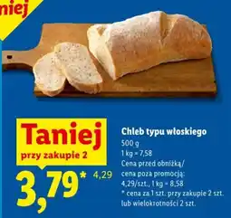 Lidl Chleb typu włoskiego oferta