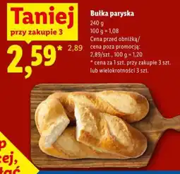 Lidl Bułka paryska oferta
