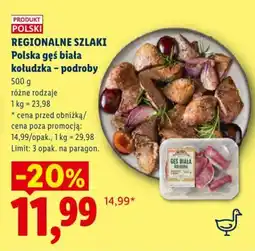 Lidl REGIONALNE SZLAKI Polska gęs biała kołudzka - podroby oferta