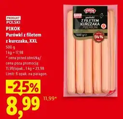Lidl Parówki z filetem z kurczaka, XXL oferta