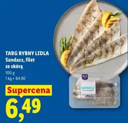 Lidl Targ Rybny Lidla Sandacz, filet ze skórą oferta