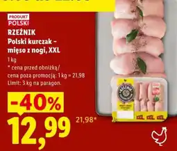 Lidl Rzeźnik Polski kurczak - mięso z nogi, XXL oferta