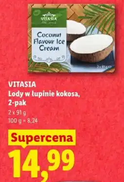 Lidl Lody w łupinie kokosa oferta