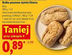 Lidl Bułka pszenno-żytnia fitness oferta