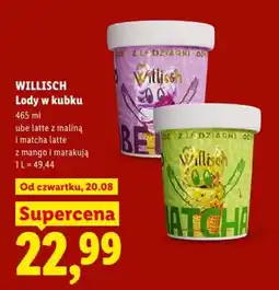 Lidl Lody w kubku Willisch oferta