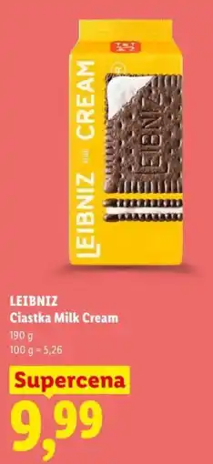 Lidl LEIBNIZ Ciastka Milk Cream oferta