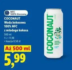 Lidl Woda kokosowa COCONAUT oferta
