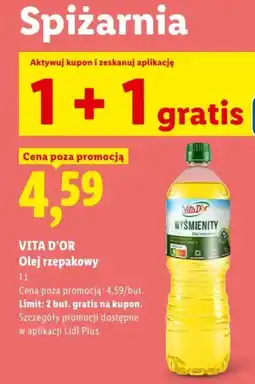 Lidl VITA D'OR Olej rzepakowy oferta