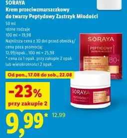 Lidl Krem przeciwzmarszczkowy do twarzy Peptydowy Zastrzyk Młodości oferta