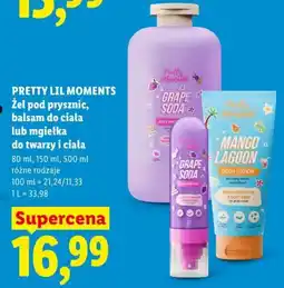 Lidl PRETTY LIL MOMENTS Żel pod prysznic, balsam do ciała lub mgietka do twarzy i ciała oferta