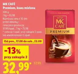 Lidl MK CAFÉ Premium, kawa mielona oferta