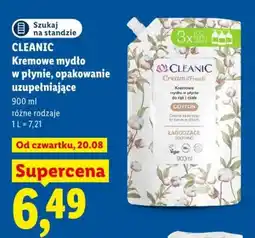 Lidl Cleanic Kremowe mydło w płynie oferta