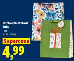 Lidl Torebka prezentowa duża oferta