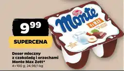 Netto Deser mleczny z czekoladą i orzechami Monte Max Zott oferta