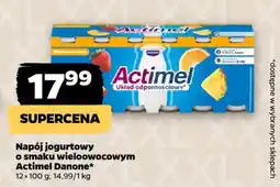 Netto Napój jogurtowy o smaku wieloowocowym Actimel Danone oferta