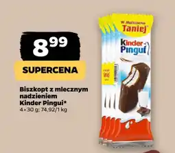 Netto Biszkopt z mlecznym nadzieniem Kinder Pingui oferta
