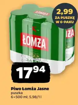 Netto Piwo Łomża Jasne oferta