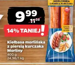 Netto Kiełbasa morlińska z piersią kurczaka Morliny oferta