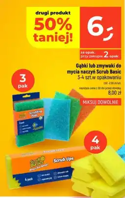 Dealz Gąbki lub zmywaki do mycia naczyń Scrub Basic oferta