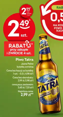 Żabka Piwo Tatra oferta