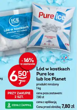 Żabka Lód w kostkach Pure Ice lub Ice Planet oferta
