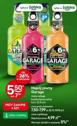 Żabka Napój piwny Garage oferta