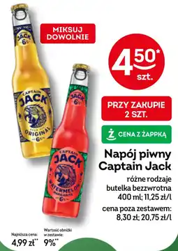 Żabka Napój piwny Captain Jack oferta