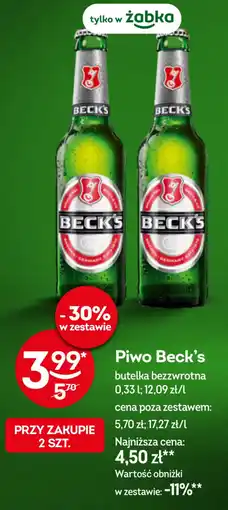 Żabka Piwo Beck's oferta