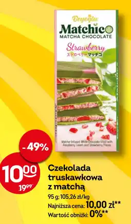 Żabka Matchico Czekolada truskawkowa z matchą oferta
